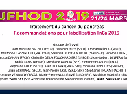 Traitement du cancer du pancréas (Recommandations INCa-2018)