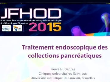 Traitement endoscopique des collections pancréatiques