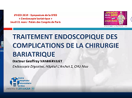 Traitement endoscopique des complications de la chirurgie bariatrique
