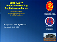 Transoesophageal echocardiography of the right heart