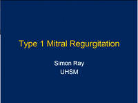 Transoesophageal echocardiography type I mitral regurgitation