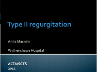 Transoesophageal echocardiography type II mitral regurgitation