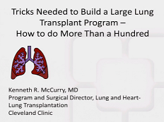 Transplant cardiothoracique et support mécanique circulatoire - Astuces pour un large programme de transplantation : comment en faire plus d'une centaine Transplant cardiothoracique et support mécanique circulatoire - Astuces pour un large programme de transplantation : comment en faire plus d'une centaine