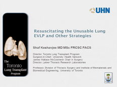 Transplant cardiothoracique et support mécanique circulatoire - Ressusciter le poumon hors d'usage: Perfusion pulmonaire ex vivo (EVLP) et autres stratégies Transplant cardiothoracique et support mécanique circulatoire - Ressusciter le poumon hors d'usage: Perfusion pulmonaire ex vivo (EVLP) et autres stratégies