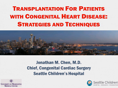 Transplant cardiothoracique et support mécanique circulatoire - : Transplant pour les patients à pathologie cardiaque congénitale : Stratégies et techniques Transplant cardiothoracique et support mécanique circulatoire - : Transplant pour les patients à pathologie cardiaque congénitale : Stratégies et techniques