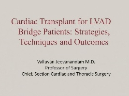 Transplant cardiothoracique et support mécanique circulatoire - Transplant cardiothoracique et support mécanique circulatoire -