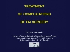 Traitement des complications de la chirurgie d'impaction du cotyle fémoral