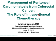 Treatment of Peritoneal Carcinomatosis of Colorectal Origin Treatment of Peritoneal Carcinomatosis of Colorectal Origin