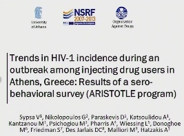 Tendances en matière d'incidence du VIH-1 en cas d'épidémie parmi les consommateurs de drogues injectables à Athènes, Grèce
