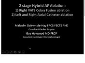 Two-stage hybrid atrial fibrillation ablation