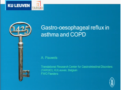 UEG Week 2013 - Asthma and Chronic Obstructive Pulmonary Disease as a manifestation of gastro-oesophageal reflux disease UEG Week 2013 - Asthma and Chronic Obstructive Pulmonary Disease as a manifestation of gastro-oesophageal reflux disease