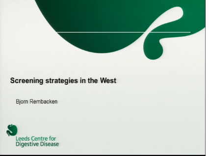 UEG Week 2013 - CRC screening strategies in the West UEG Week 2013 - CRC screening strategies in the West