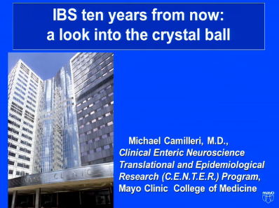 UEG Week 2013 - IBS - IBS ten years from now: a look into the crystal ball UEG Week 2013 - IBS - IBS ten years from now: a look into the crystal ball