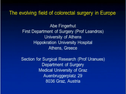 UEG Week 2013 - Surgery - what is new in clinical practice in 2013? UEG Week 2013 - Surgery - what is new in clinical practice in 2013?