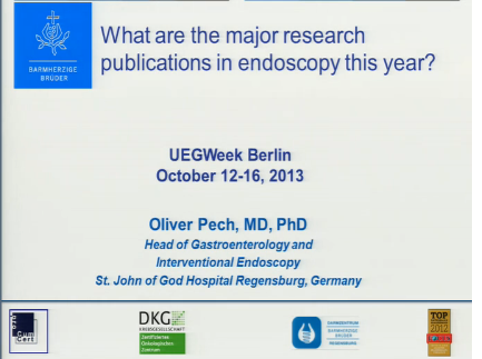 UEG Week 2013 - The most interesting Endoscopic Research Papers - a review of Publications in 2013 UEG Week 2013 - The most interesting Endoscopic Research Papers - a review of Publications in 2013