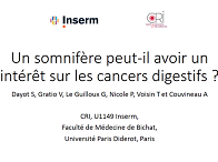 Un somnifère peut-il avoir un intérêt sur les cancers digestifs ?