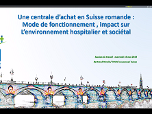 Une centrale d'achat en suisse romande : mode de fonctionnement, impact sur l'environnement hospitalier et sociétal