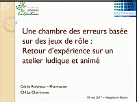Une chambre des erreurs basée sur des jeux de rôles : retour d'expérience sur un atelier ludique et animé