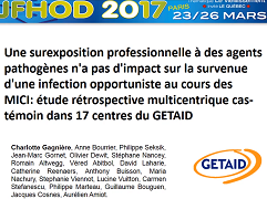 Une surexpostion professionnelle à des agents pathogènes n'a pas d'impact sur la survenue d'une infection opportuniste au cours des MICI : étude rétrospective multicentrique cas-témoin dans 17 centres du GETAID