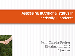 Update in nutrition - Assessing nutritional status in critically ill patients