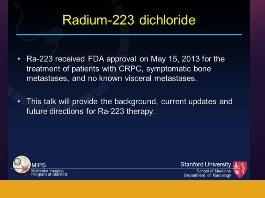 Actualités sur la thérapie par Radium-223 - Après l'approbation de la FDA