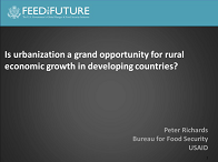 Urbanization and USAID's Value Chain Approach for Rural Economic Growth