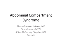 Urgences en pathologie digestive- Syndrome du compartiment abdominal