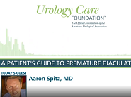 Urology Care Podcast: A Patient's Guide to Premature Ejaculation