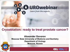 Urowebinar cryoablation ready to treat prostate cancer Urowebinar cryoablation ready to treat prostate cancer