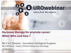 Urowebinar: Hormone therapy in prostate cancer who, how and when Urowebinar: Hormone therapy in prostate cancer who, how and when