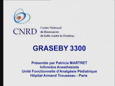 Utiliser une pompe PCA morphine chez l'enfant - Partie 4 : Pompe Graseby 3300