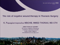 VAC therapy in thoracic surgery