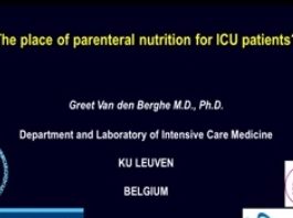 Vers une nutrition à la carte - Quelle place pour la nutrition parentérale ?
