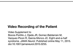 Video Recording of the Patient Video Recording of the Patient