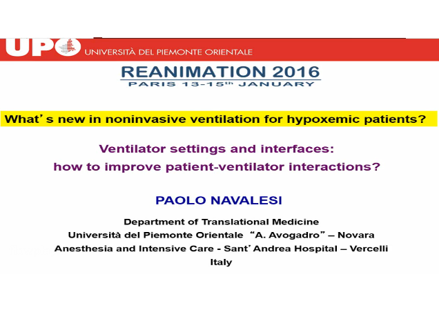 VNI dans l'hypoxémie : de réelles avancées ? (2) VNI dans l'hypoxémie : de réelles avancées ? (2)