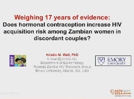 Peser 17 ans de preuve : la contraception hormonale augmente-t-elle le risque d'acquisition du VIH chez les femmes zambiennes dans les couples sérodiscordants?