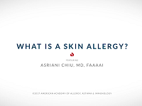 What is a skin allergy?