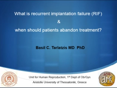 What is recurrent implantation failure (RIF) & when should patients abandon treatment? What is recurrent implantation failure (RIF) & when should patients abandon treatment?