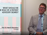 What should be the role of a patient advisory board?