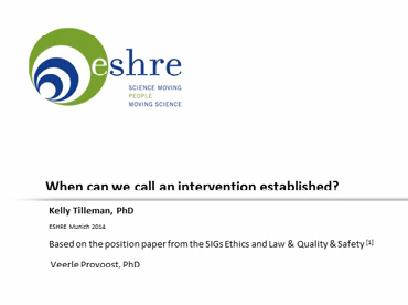 When can we call an intervention established? When can we call an intervention established?