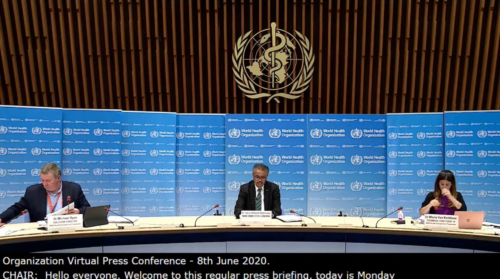 WHO media briefing on COVID-19 WHO media briefing on COVID-19