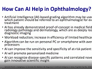 Why Ophthalmology Is Ready for Artificial Intelligence