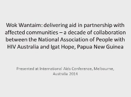 Wok wantaim : fournir de l'aide en partenariat avec les communautés affectées