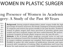 Womens Place in Academics. Plastic Surgery Hot Topics with Rod J. Rohrich, MD Womens Place in Academics. Plastic Surgery Hot Topics with Rod J. Rohrich, MD